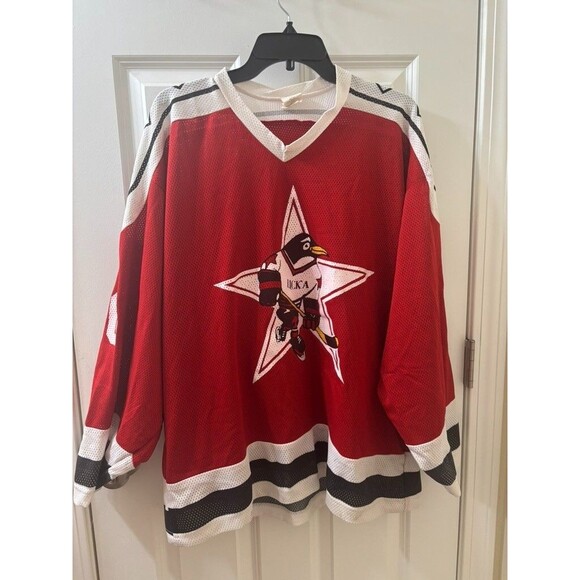 VTG UCKA MOCKBA Central Red Army Russian Penguins Mesh Jersey #10 XL